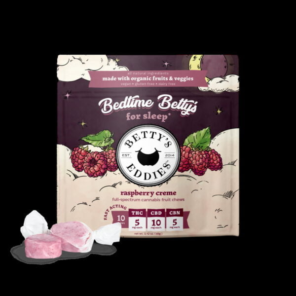 Raspberry Creme | Bedtime Betty’s | Fruit Chews | 50mg | Betty’s Eddies ...