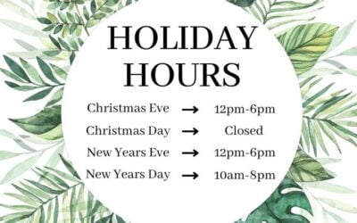 Be sure to know our holiday hours as Christmas & the New Year are right around the corner! #commavecanna #holidays #shoplocal #supportsmallbusiness #Brookline #Boston #commavecanna