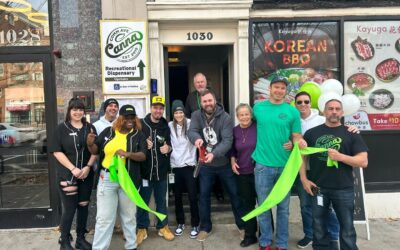 Happy Green Ribbon Cutting! Come join us today for food, fun, swag and popups! We are open until 8pm tonight! 🥳🥳 #brookline #boston #justopened #grandopening #supportsmallbusiness #shopsmall #dispo #commavecanna