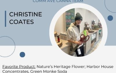 Meet Christine. The maestro behind the scenes at Comm Ave Canna is none other than the General Manager, weaving a tapestry of innovation & passion in the world of cannabis. #Meetthestaff #Meettheteam #meetthemanager #Commavecanna #Boston #brookline #Cannabiscommunity #commavecanna