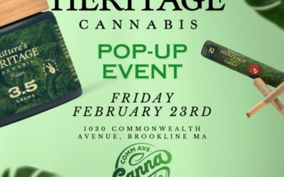 Come join us this Friday at Comm Ave Canna for a pop-up event with @naturesheritage_ #commavecanna #cannabiscommunity #popupevent #familyowned #boston #brookline #visitboston #cannalove #commavecanna