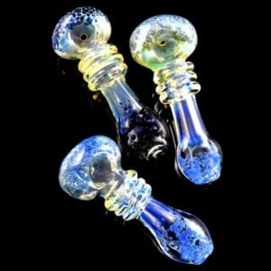 Color Changing Frit Ring Glass Pipe