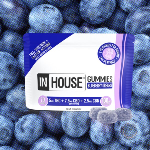 Blueberry 2:3:1 THC:CBD:CBN (INDICA) | Gummies | 100mg