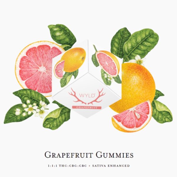 Grapefruit 1:1:1 CBC:CBG (SATIVA) | Gummies | 100mg