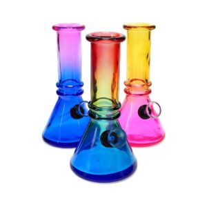 Mini Glass Bong | 6" | Various Colors Available