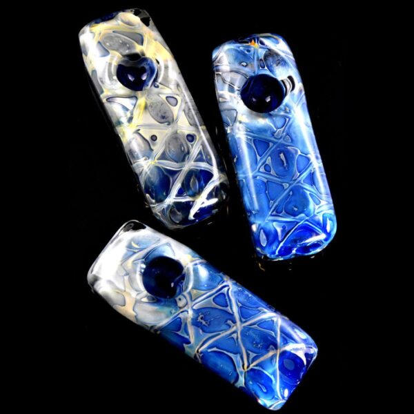 Square Silver Fumed Bubble Glass Pipe | 3.75"