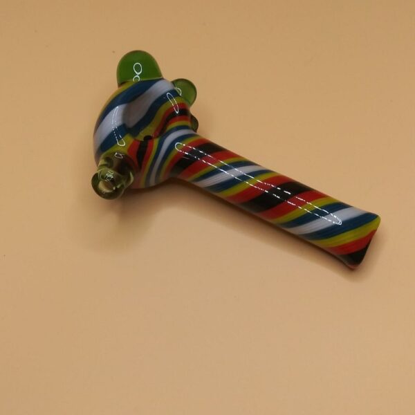 Candy Stripe Rasta Handpipe