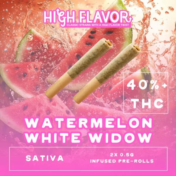 Watermelon White Widow | Infused Pre-Roll 2pk | 1g
