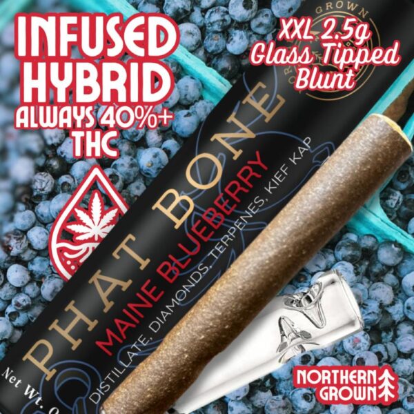 Maine Blueberry | Phat Bone Infused Blunt | 2.5g