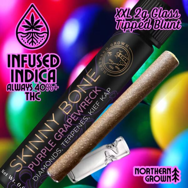 Purple Grapewreck | Skinny Bone Infused Blunt | 1.5g