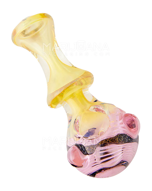 4.5" Dichro Swirl Bowl Funnel Bulge Hand Pipe