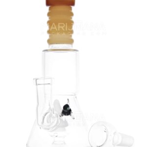 6.5" Ringed Neck w/ Beehive Perc Water Pipe