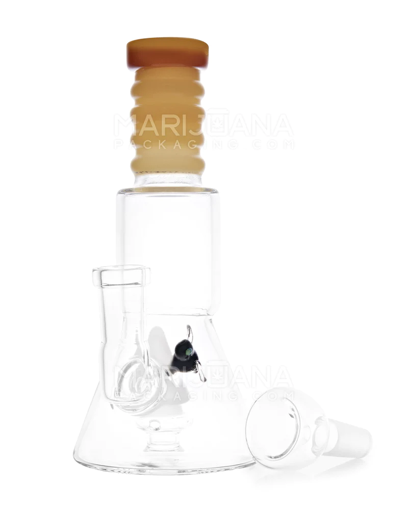 6.5" Ringed Neck w/ Beehive Perc Water Pipe