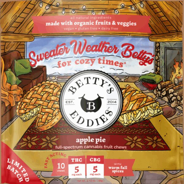 Apple Pie | Sweater Weather Betty's | Fruit Chews | 50mg