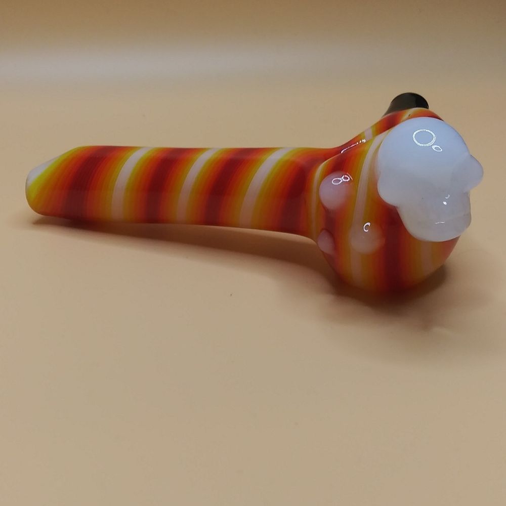 Candy Stripe Orange Handpipe - Image 2