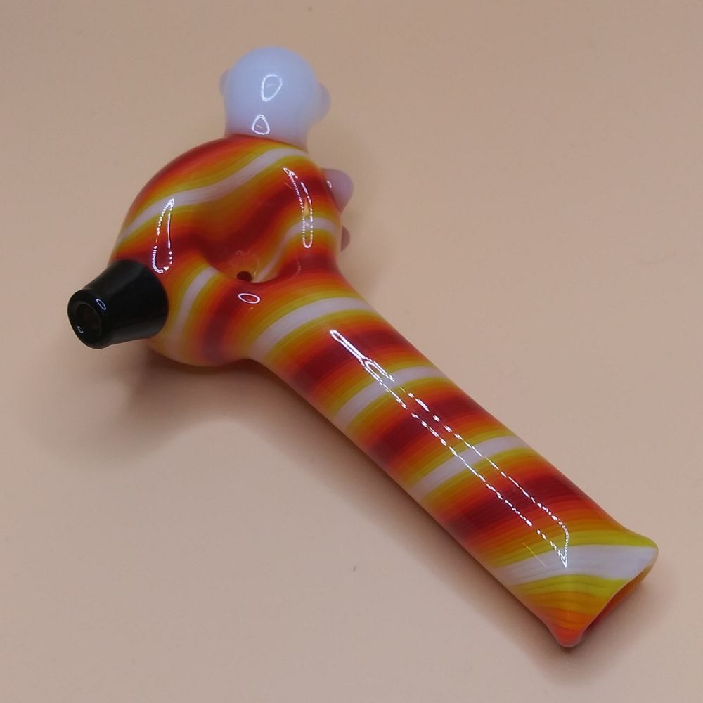 Candy Stripe Orange Handpipe - Image 3