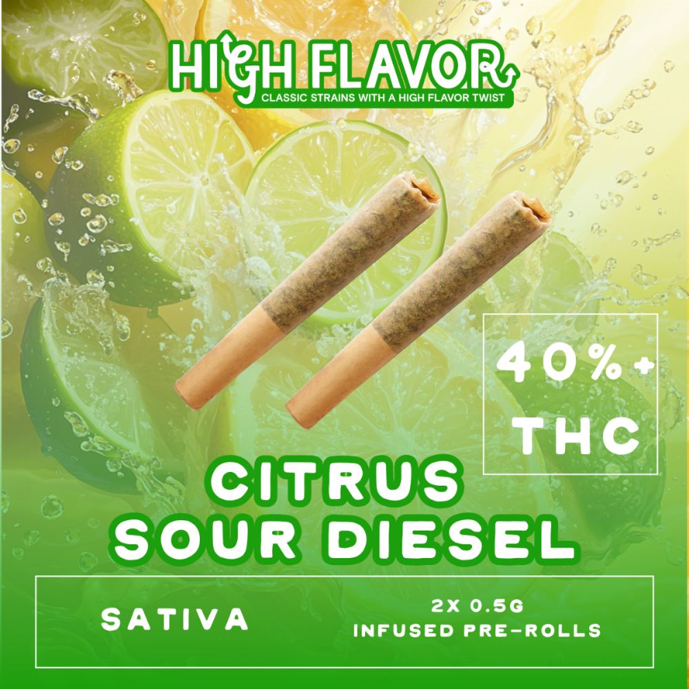 Citrus Sour Diesel | Infused Pre-Roll 2pk | 1g