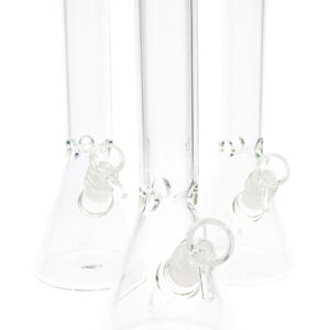 Colored Rim Beaker Water Pipe 10" | Glass
