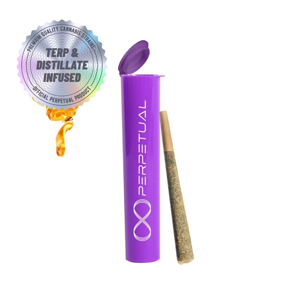 Granddaddy Purp w/ Distillate | Infused Pre-Roll | 1g | Perpetual - Image 2
