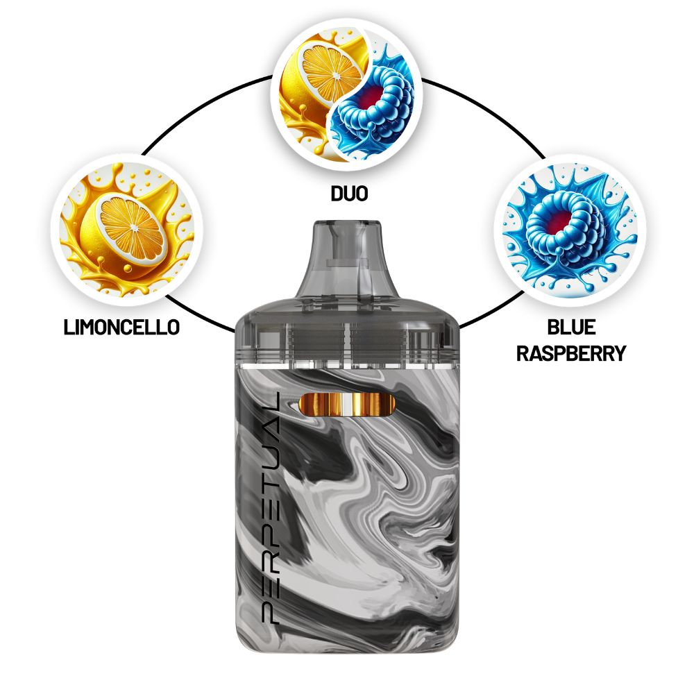 limoncello & blue raspberry | all in one duo disposable | 2g | comm ave canna Limoncello & Blue Raspberry | All In One Duo Disposable | 2g