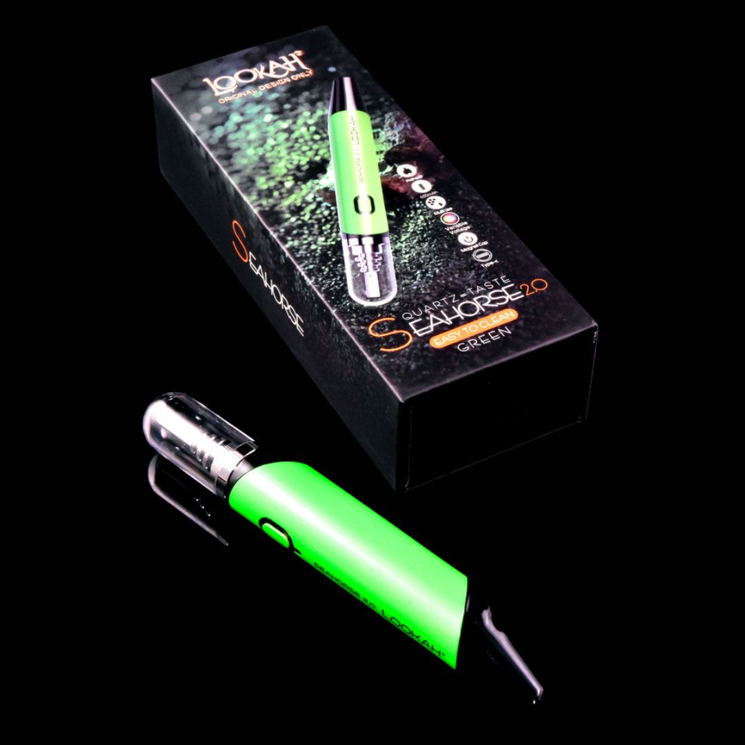 lookah seahorse 2.0 dab pen | green | comm ave canna Lookah Seahorse 2.0 Dab Pen | Green