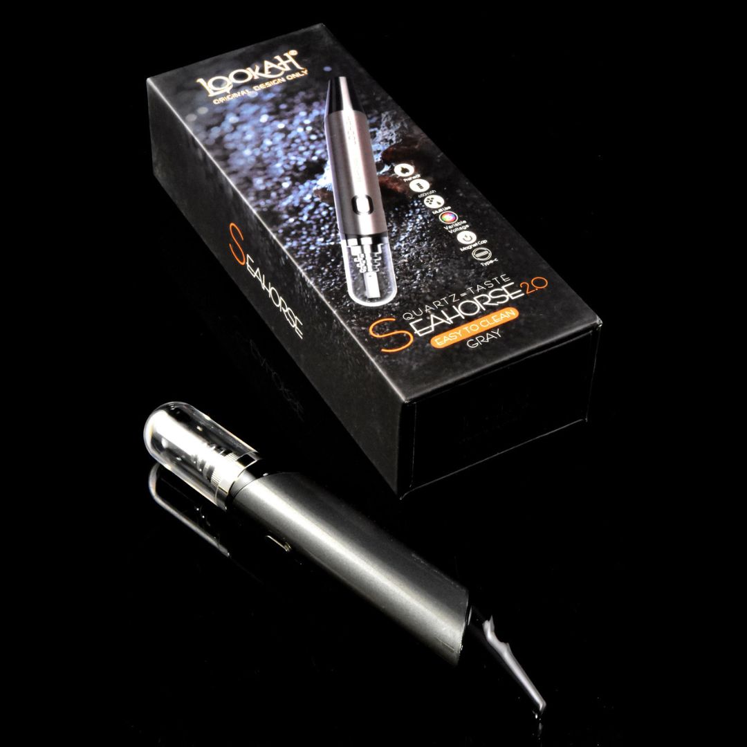 lookah seahorse 2.0 dab pen | grey | comm ave canna Lookah Seahorse 2.0 Dab Pen | Grey