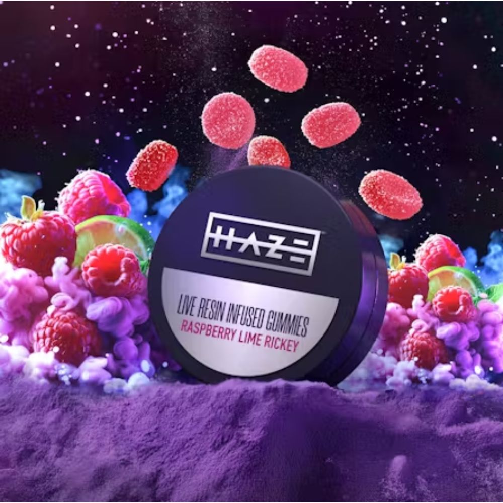 Raspberry Lime Rickey | Live Resin Gummies | 100mg