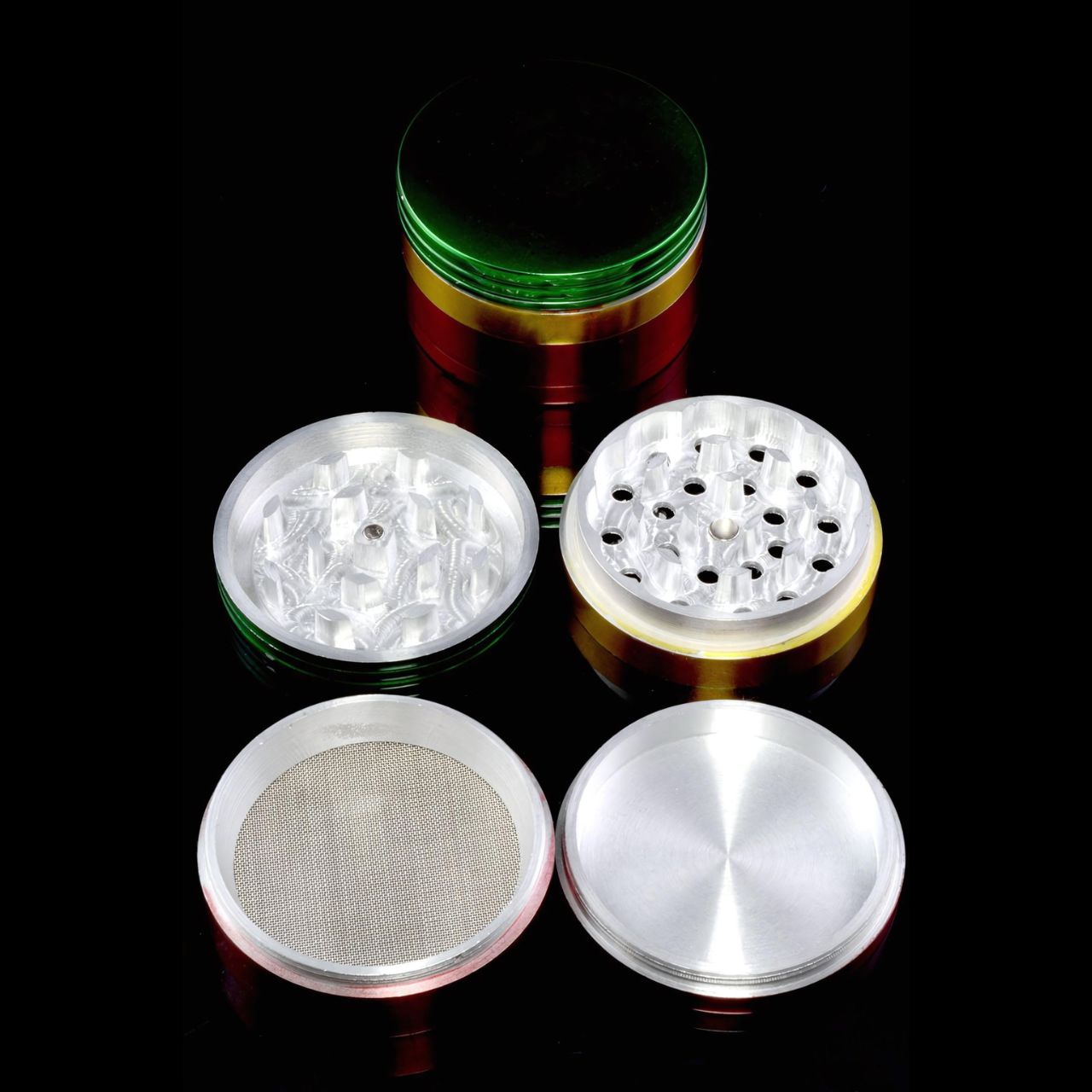 Rasta Aluminum Grinder | 4 Piece 63mm