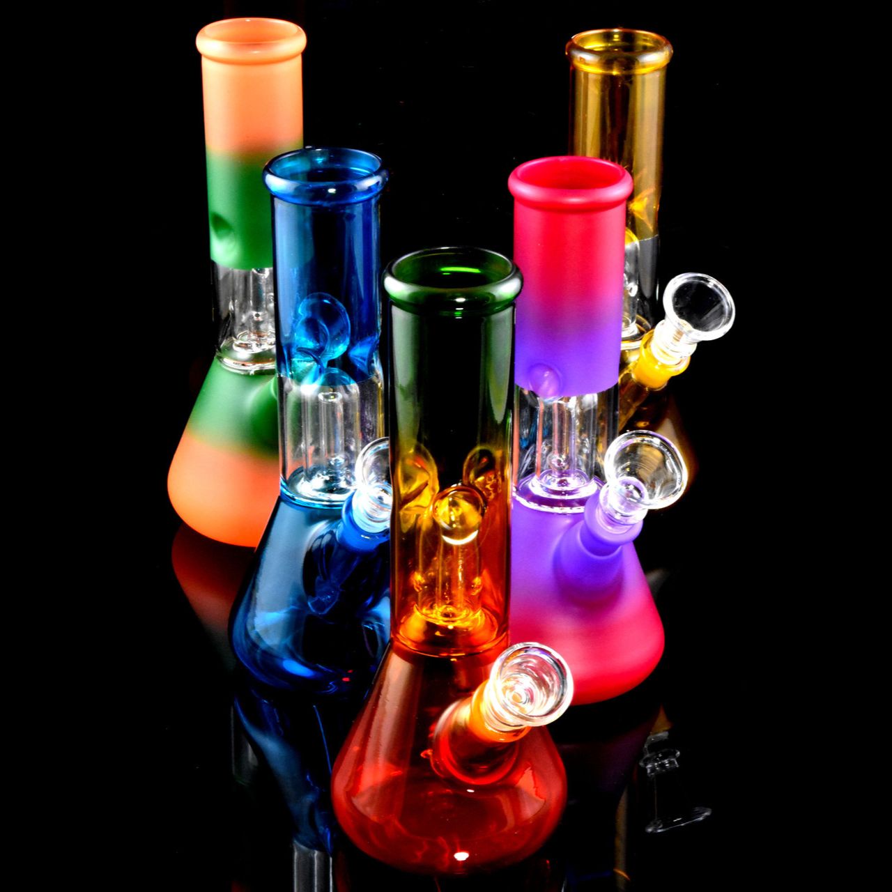 Small Painted Bong w/ Dome Perc