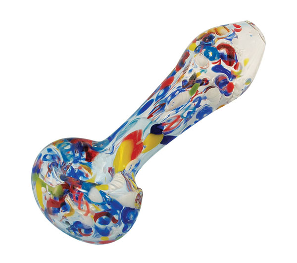 Splatter Frit Glass Pipe