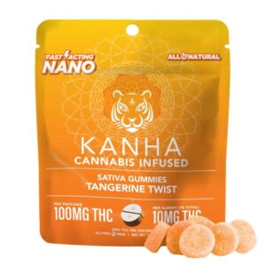 Tangerine Twist FAST ACTING (Sativa) | Gummies | 100mg