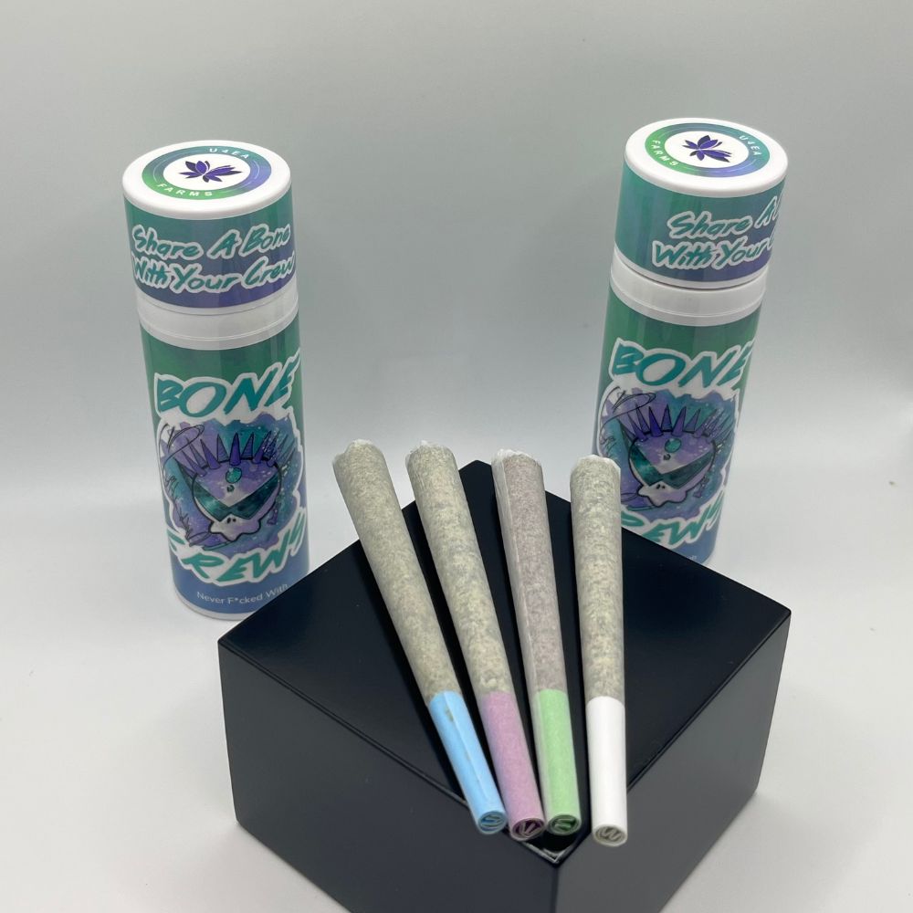 bone crews | variety pack pre-rolls 4pk | 4g | comm ave canna Bone Crews | Variety Pack Pre-Rolls 4pk | 4g