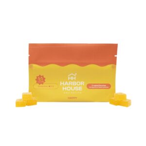 Tropical Sunrise 1:1 CBD | Hash Rosin Gummies | 100mg