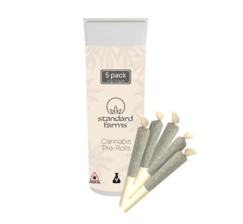 Waffles | Pre-Roll Multipack | 5pk | 2.5g | Standard Farms | Comm Ave Canna