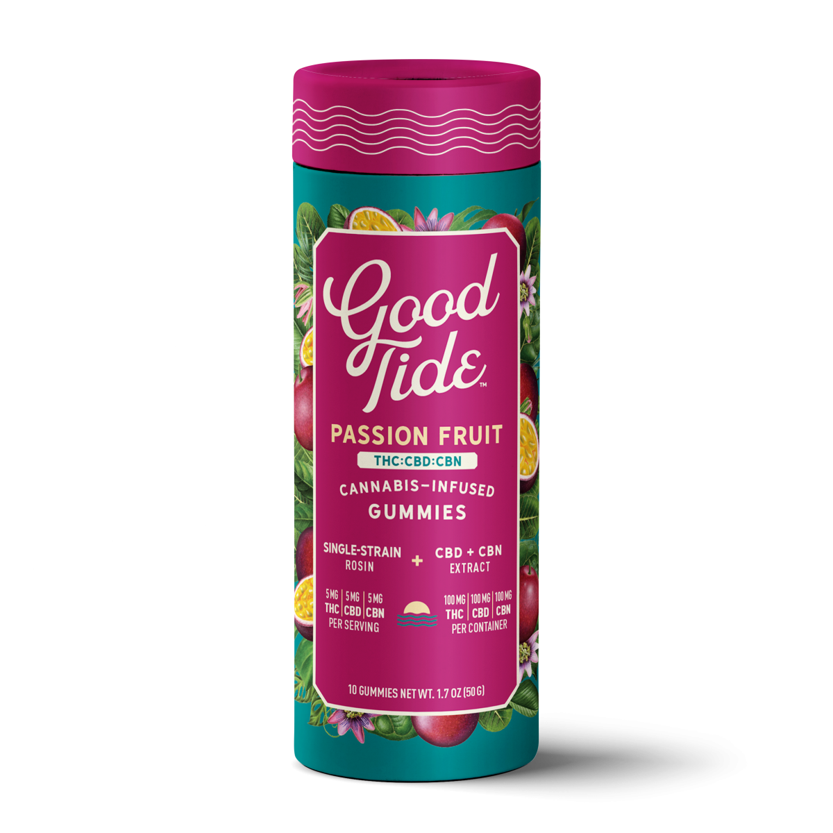 Passion Fruit 1:1:1 | Single-Strain Rosin Gummies | 300mg