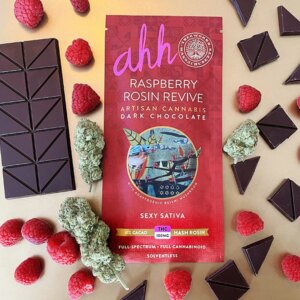 Raspberry Rosin Revive (SATIVA) | Dark Chocolate | 100mg