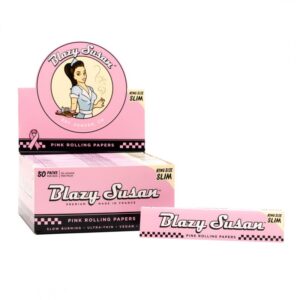 King Size Slim | Pink Rolling Papers | 50ct