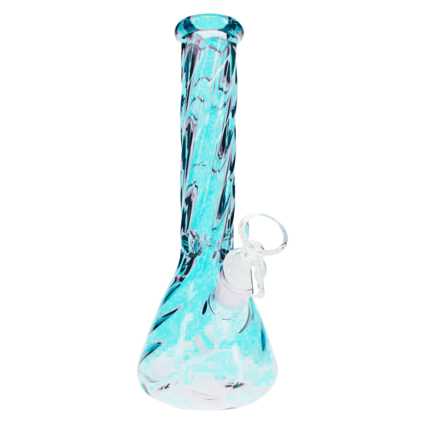 7.75" SeshGear Twist Ombre Green Blue Water Pipe