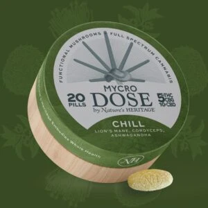 MycroDose Chill 1:2:1 THC:CBD:CBG | Swallowable Tablets | 100mg