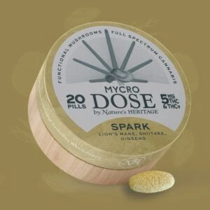 MycroDose 1:1 Spark THCV:THC | Swallowable Tablets | 100mg